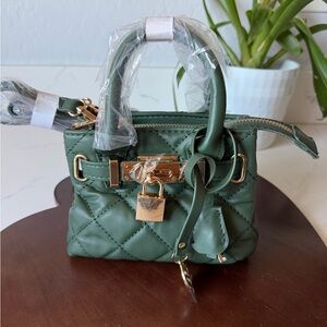 Badgley Mischka Quilted Vegan Leather Mini Tote